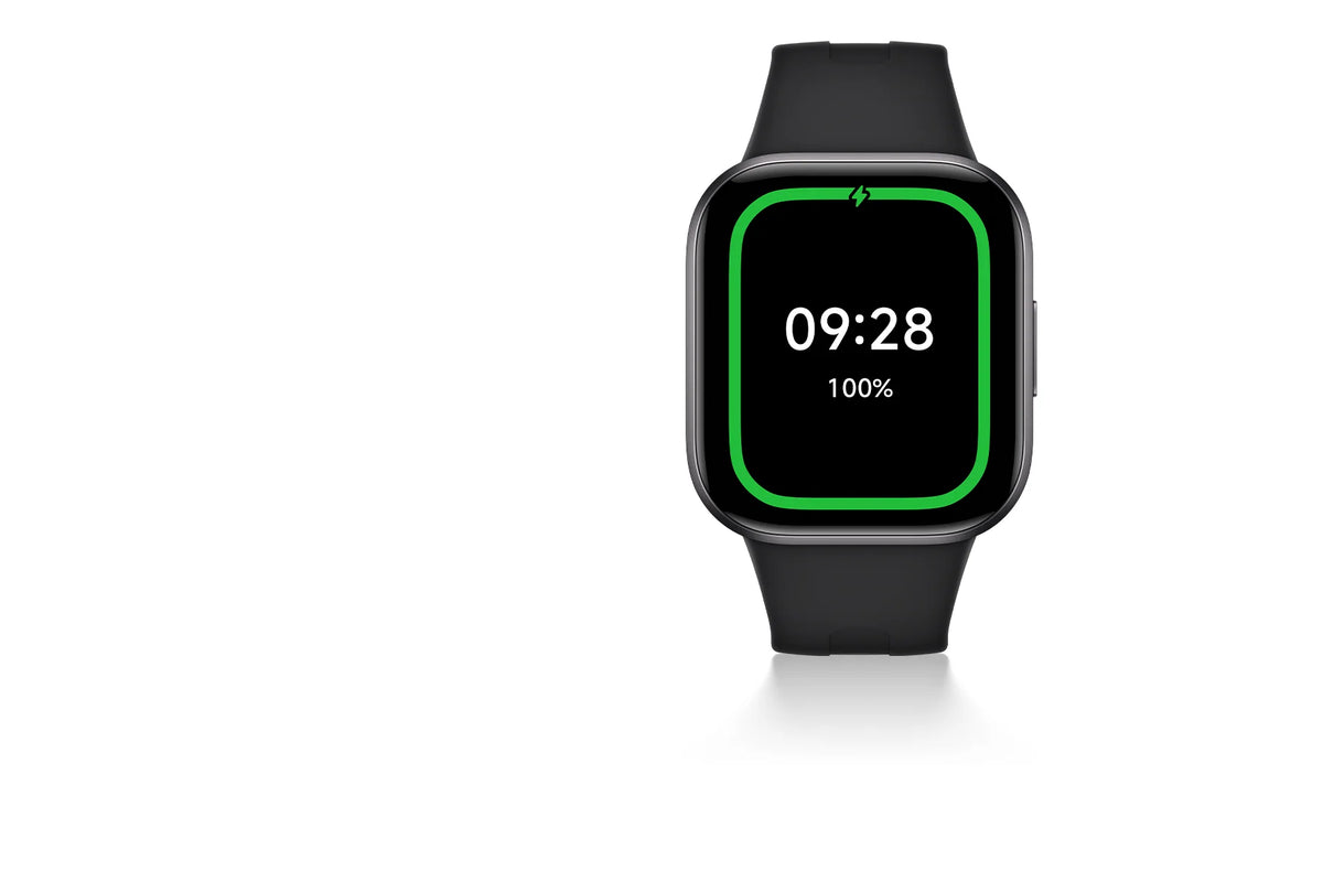 Xiaomi Redmi Watch 6 Active in Midnight Black met oplaadscherm