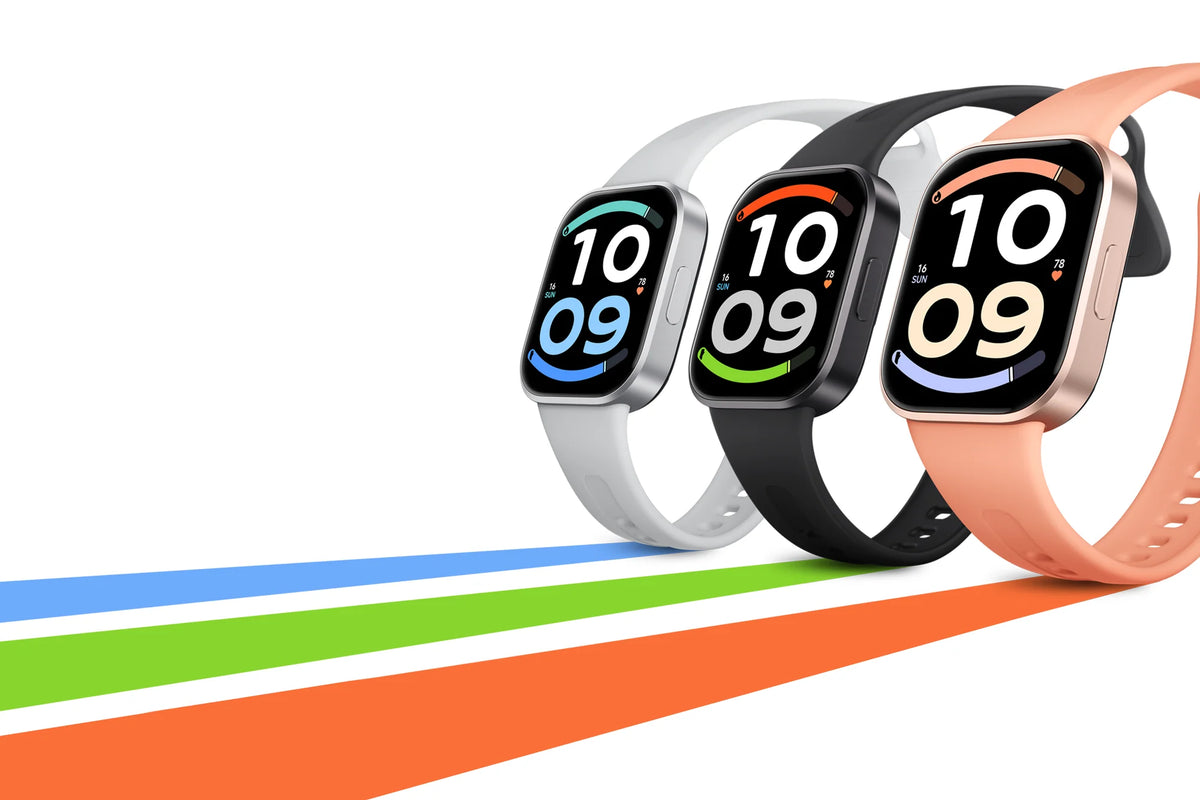 Xiaomi Redmi Watch 6 Active in Matte Silver, Midnight Black en Sunset Orange