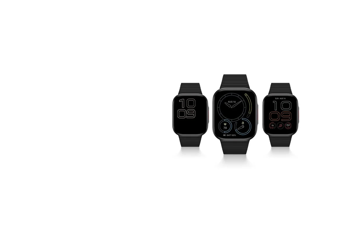 Drie Always-on wijzerplaten op het AMOLED-scherm van de Xiaomi Redmi Watch 6 Lite