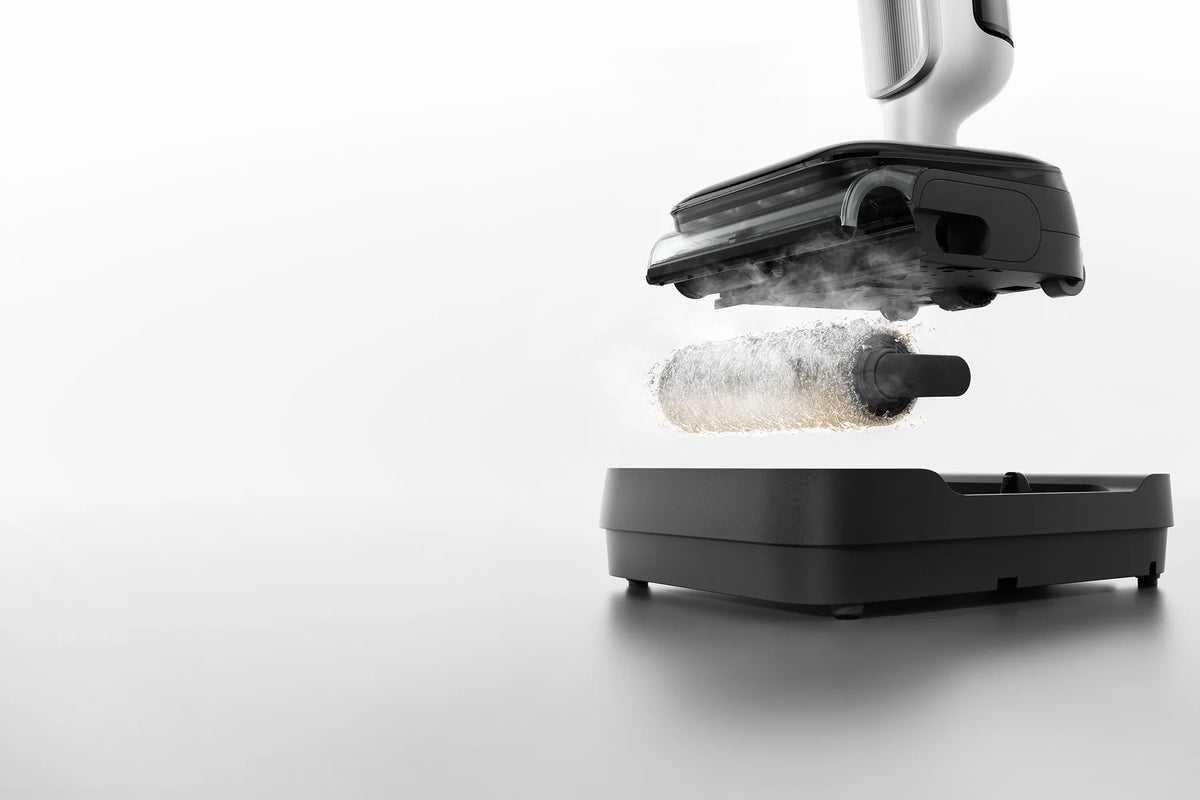 Station van de Xiaomi Truclean 5 Pro wast de rol op 100 °C