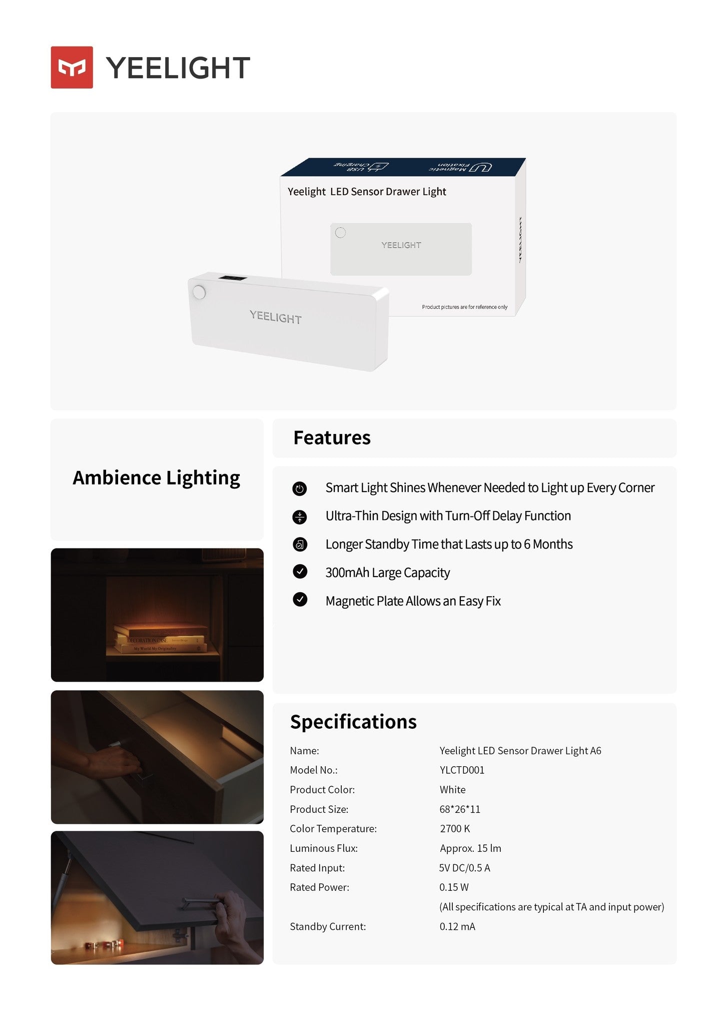 Xiaomi Yeelight LED Sensor-Schrankbeleuchtung